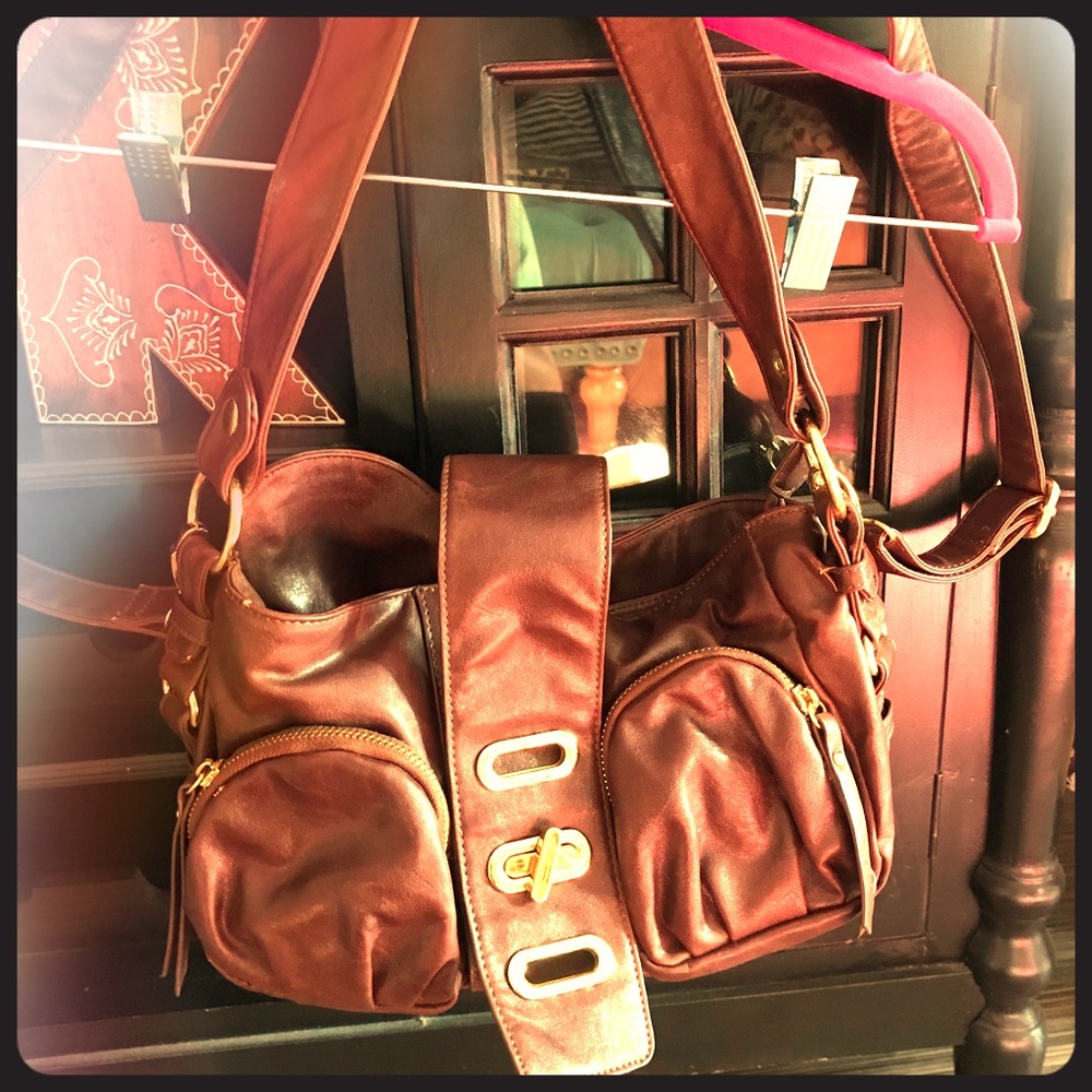 Brown Big  Budda cargo bag.